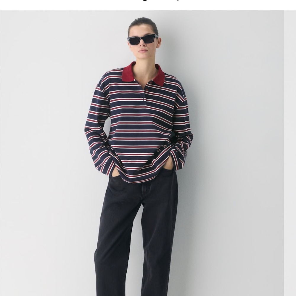 Aritzia Babaton Interlock Eton Cotton Longsleeve - Picture 8 of 12